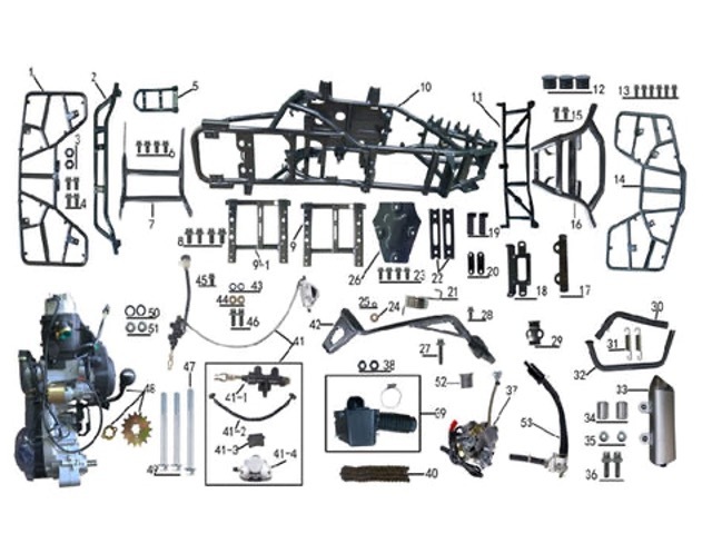 Tao Raptor 200 (Frame & Engine)