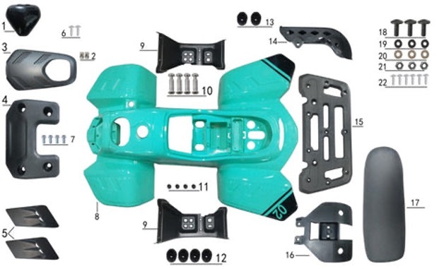 Tao Rock 110 (Body & Plastic Parts)