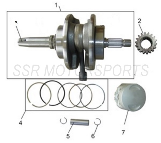 2022 SSR SR189 - Crankshaft Parts Diagram