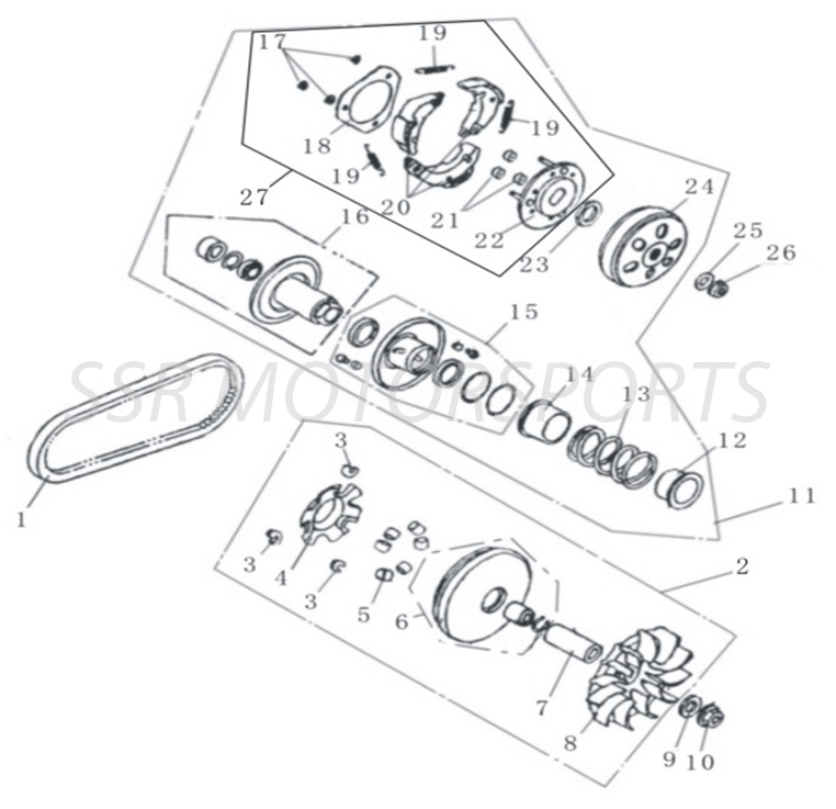 SSR SRU170RS) Complete Parts Schematics (2016-2017)