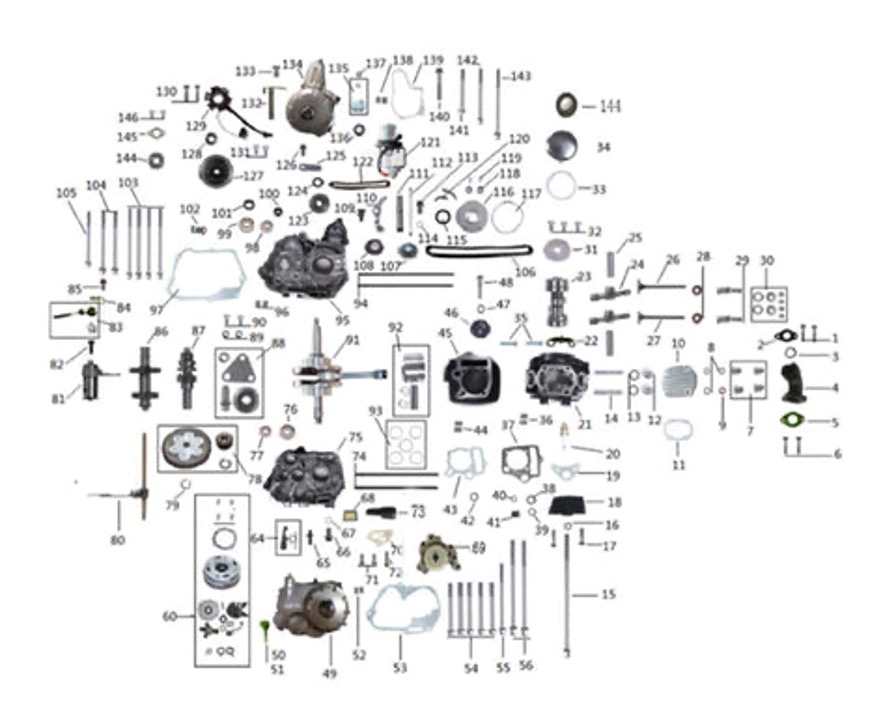 Tao New Cheetah Engine Parts For Sale