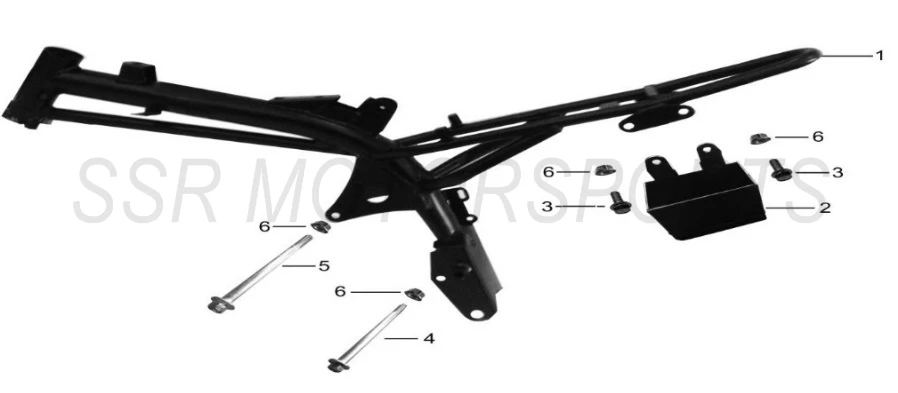 2022 SSR SR70AUTO - Frame Parts Diagram