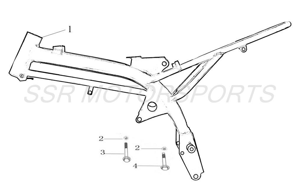 2022 SSR SR70C - Frame Parts Diagram
