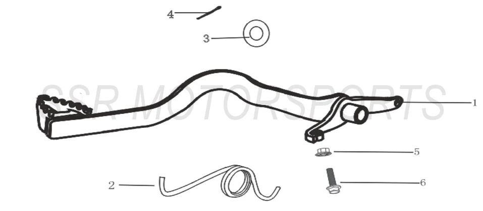 Rear Brake Pedal
