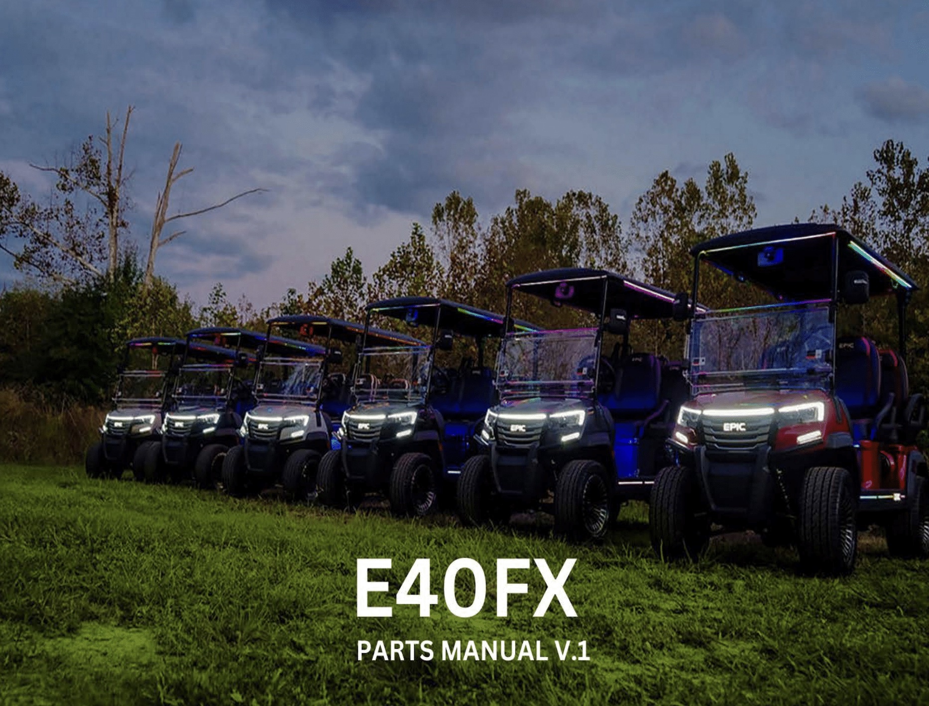 EPIC E40FX Parts Manual EPIC E40FX Parts Manual