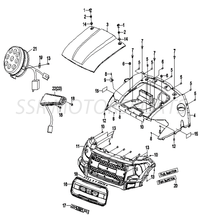 Front Cowling & Hood