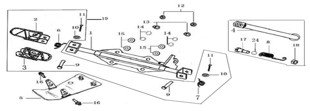 YCF Lite 110 Race Edition (Foot Peg)