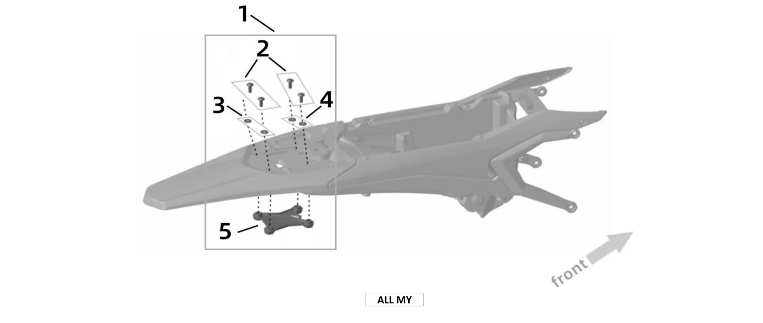 36. Rear Fender Positioning Plate