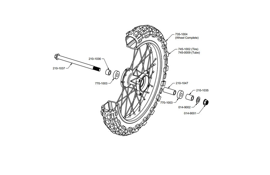 ETM RTR XL Front Wheel
