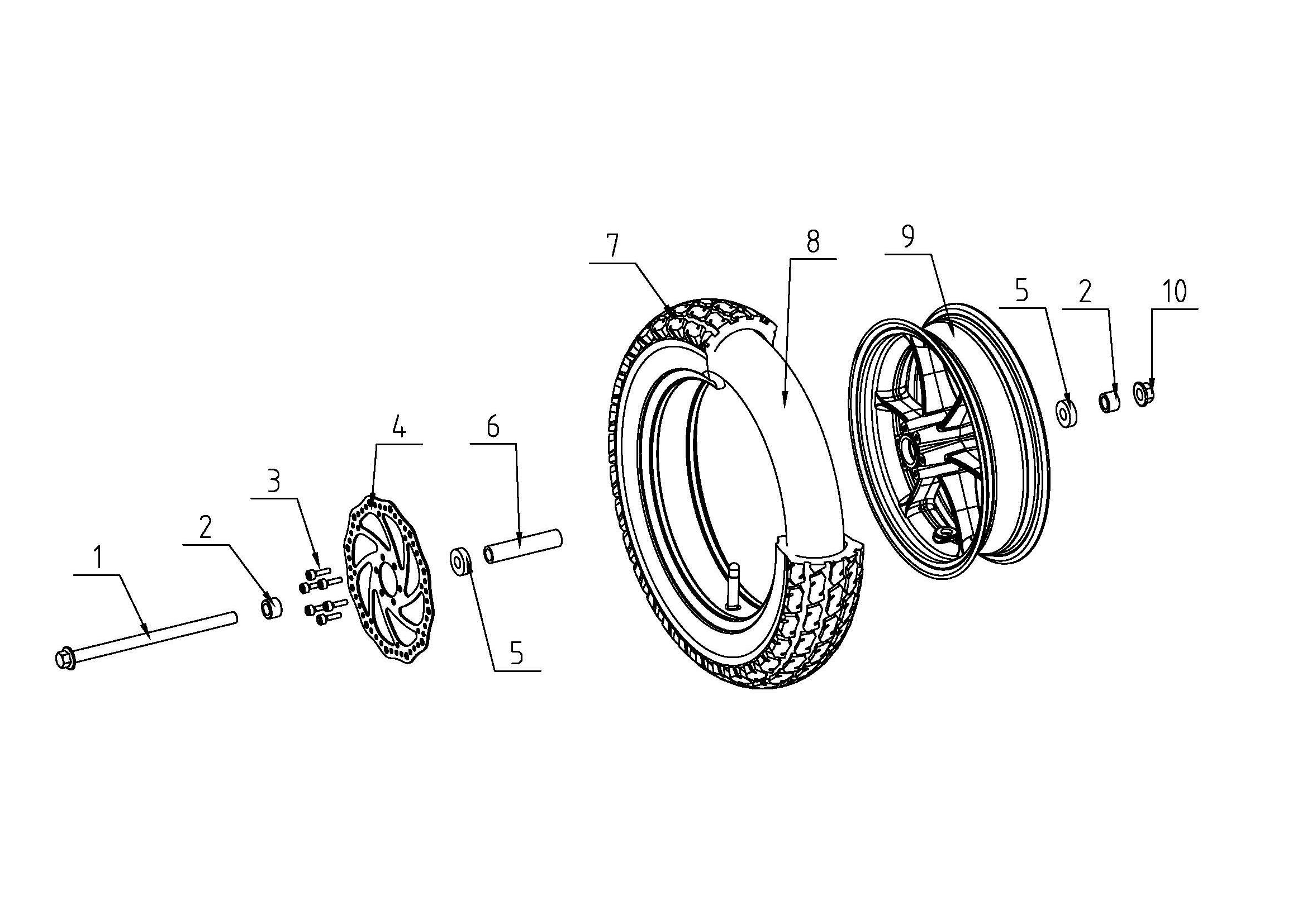 Front Wheel and Tire