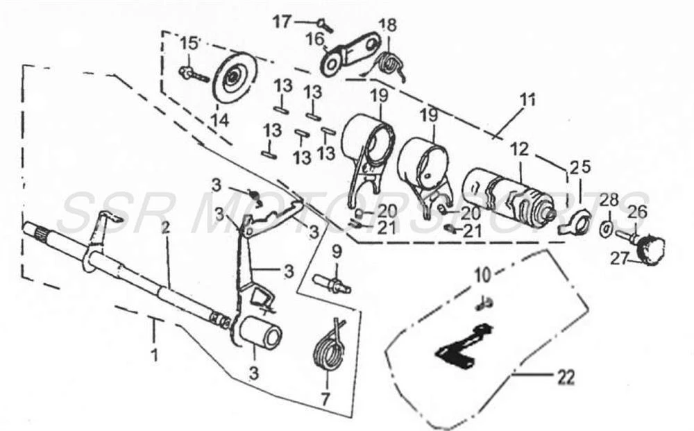 Gear Shift Drum
