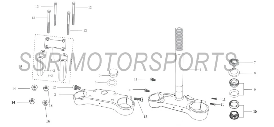 Upper & Lower Triple Clamp