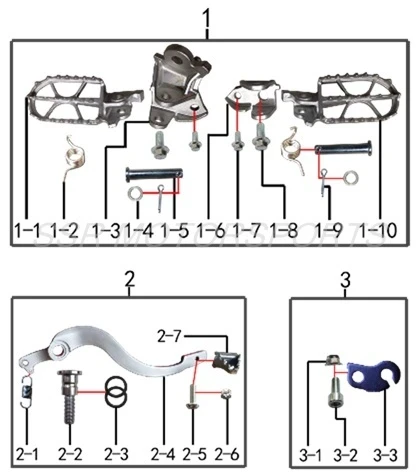 Footpegs & Components