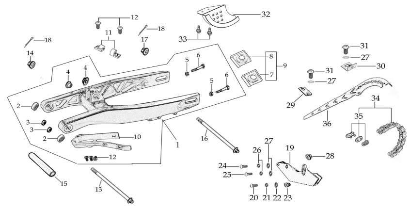 Piranha P140 (Swing Arm Assembly) Piranha P140 (Swing Arm Assembly)