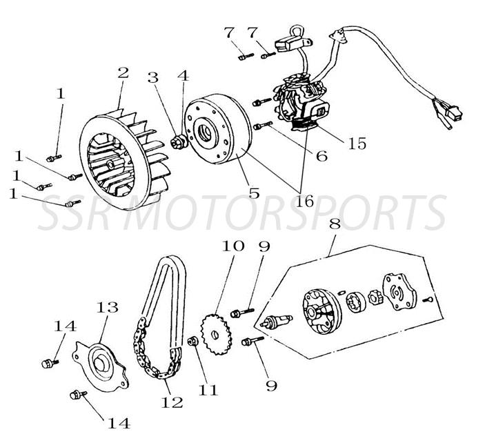 Stator & Oil Pump