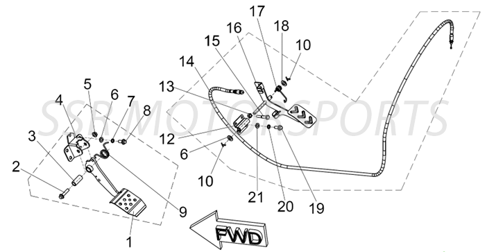Throttle & Brake Pedals