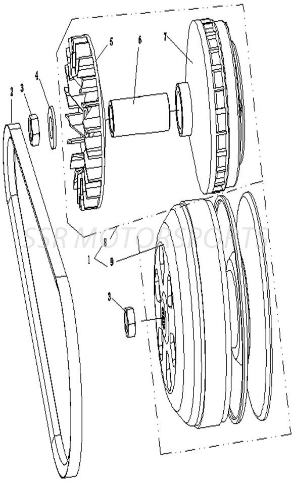 Drive Clutch (Bison 400U XL) Drive Clutch (Bison 400U XL)