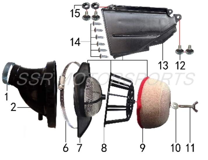 2026 SSR XD150 Air Box