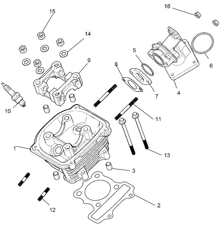 ENGINE, CYLINDER HEAD ASM