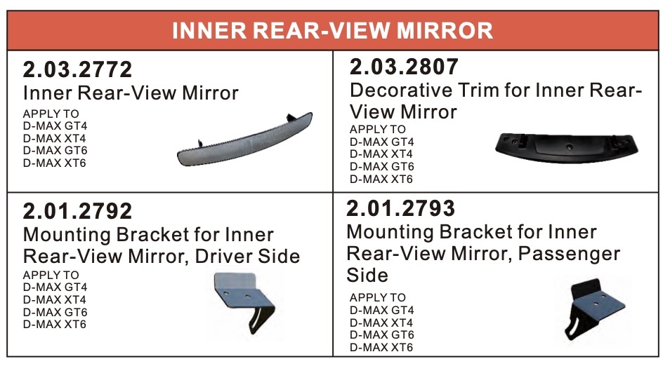Inner Rear View Mirror Inner Rear View Mirror