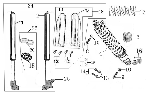 Piranha P140 (Front & Rear Absorber Parts) Piranha P140 (Front & Rear Absorber Parts)