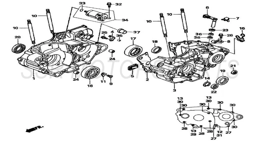 SSR SR450 Engine Internals