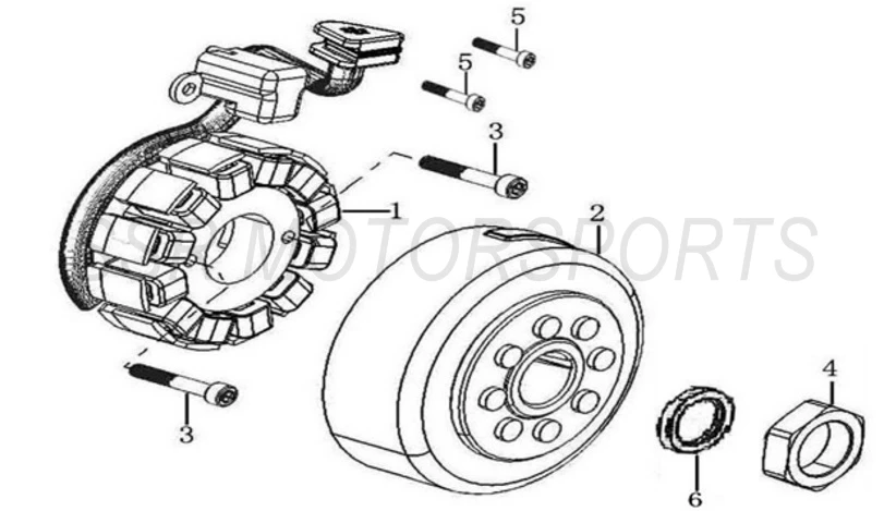 2017 SSR SR250S - Stator Parts Diagram