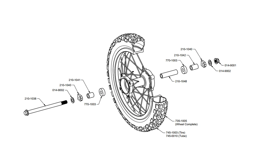 ETM RTR XL Rear Wheel