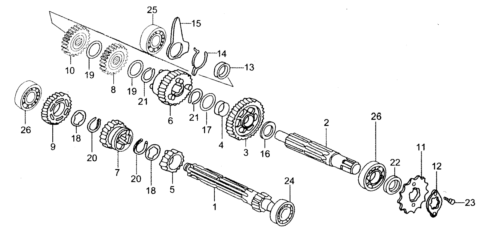 YCF Bigy 150 (Transmission)
