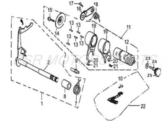 Gear Shift Drum