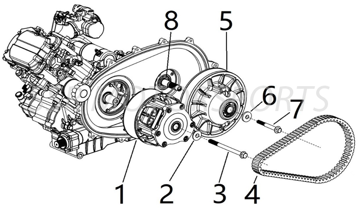 Drive Clutches & Belt