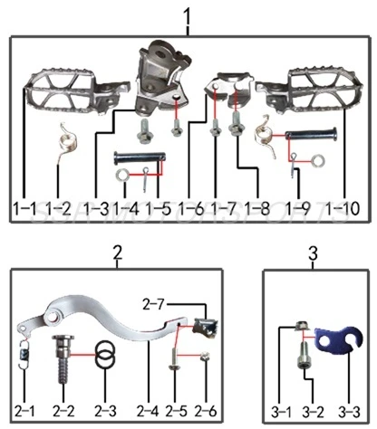 Footpegs & Components