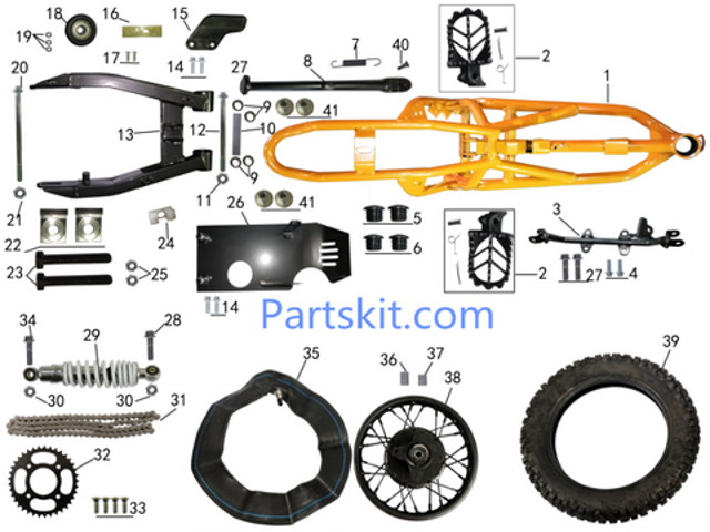 Tao DB20 (Frame & Rear End Assembly)
