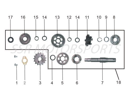 Transmission Countershaft