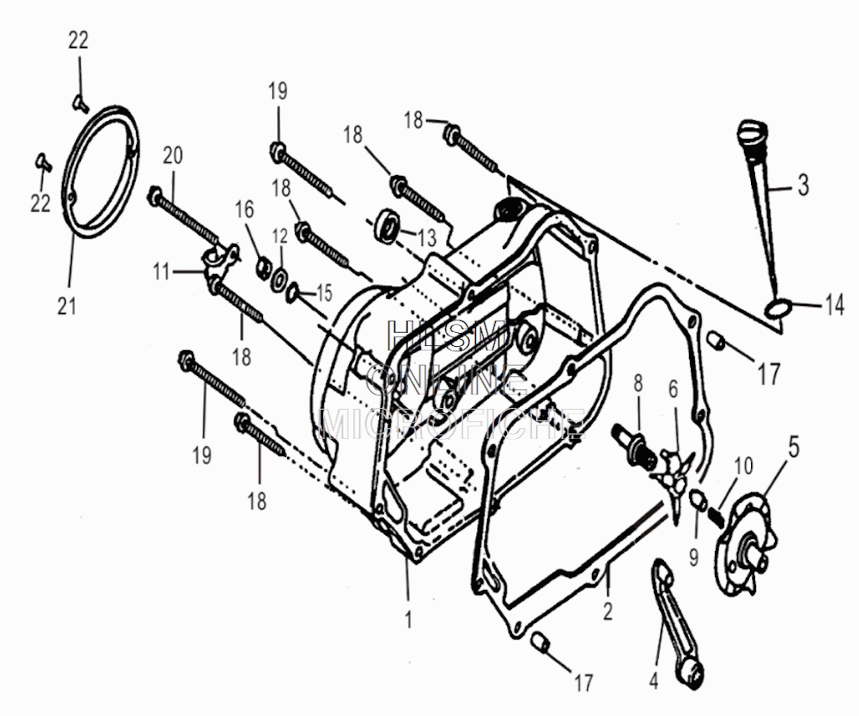 CRANKCASE COVER - RIGHT