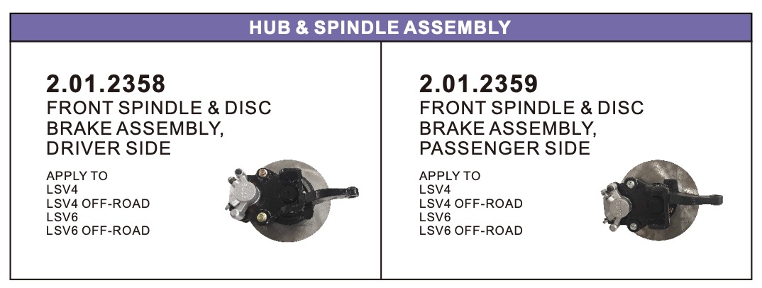 Hub & Spindle Assembly Hub & Spindle Assembly