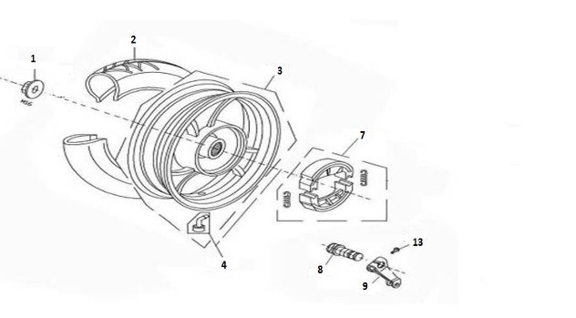 Wolf RX 50 (Rear Wheel)