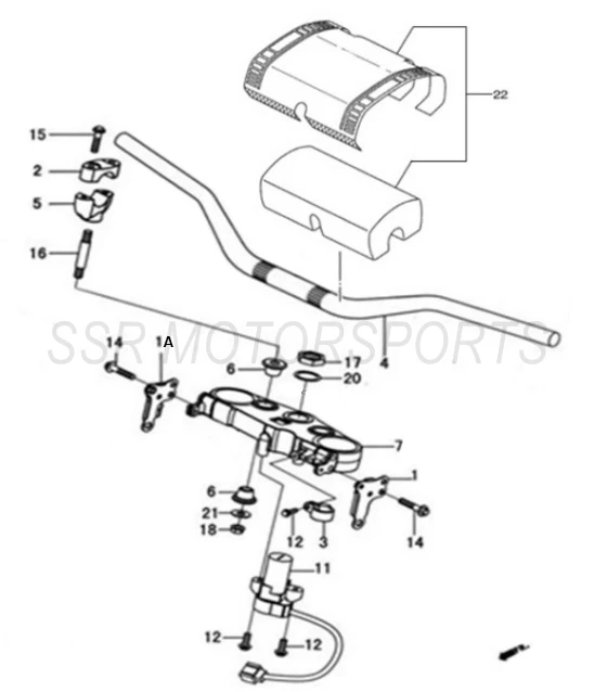 2017 SSR SR250S - Handlebar Components Parts Diagram