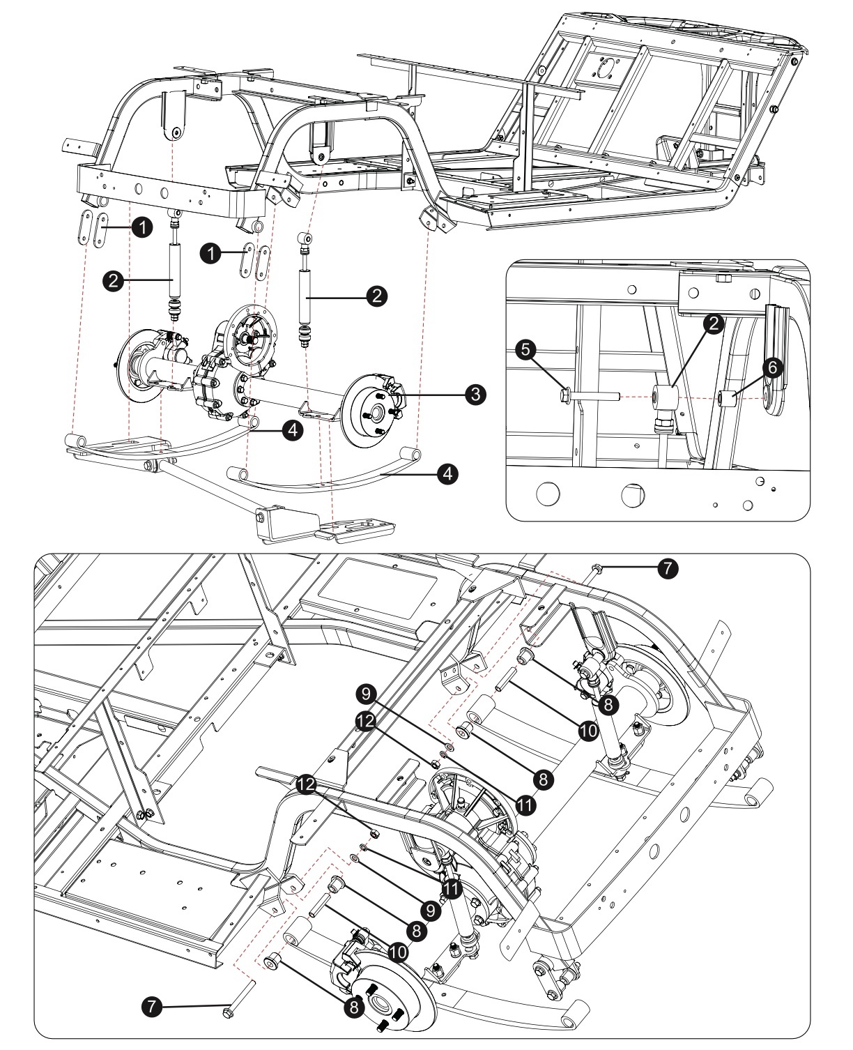 Rear Suspension (NON LIFTED)