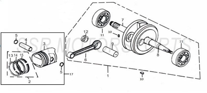 Crankshaft (SR125AUTO)