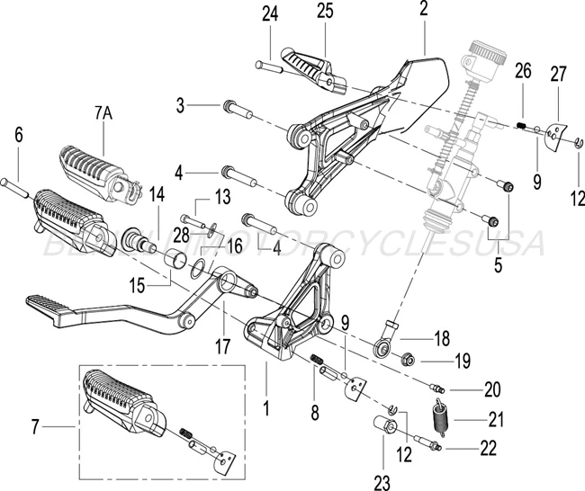 Right Footrest Assembly