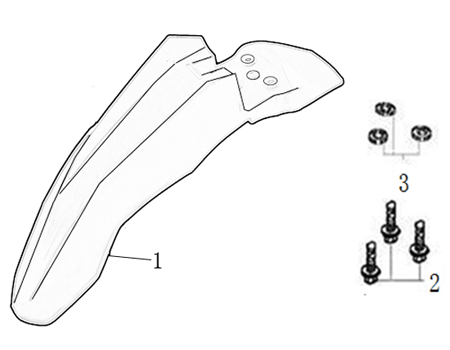 YCF 50A (Front Fender)