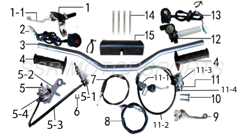 Handlebars & Brake Assembly