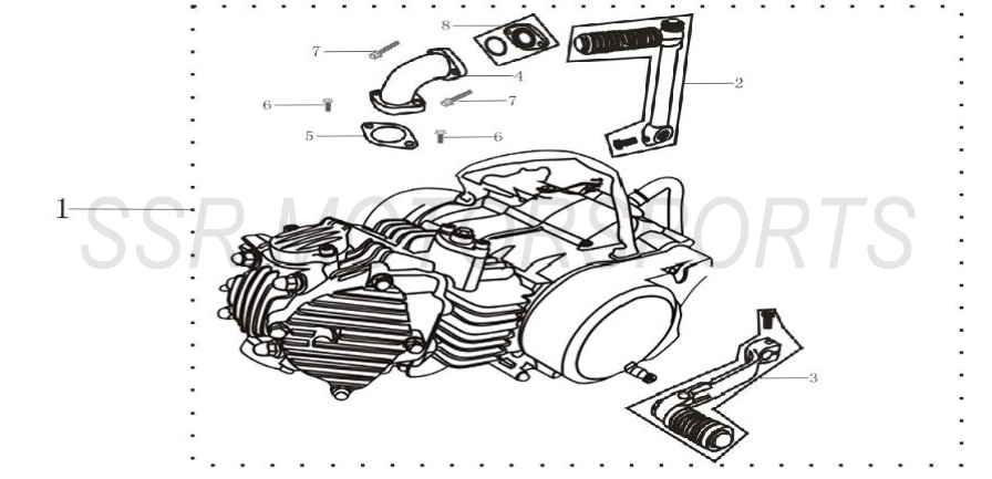 Engine / Kickstart / Shifter / Intake Manifold