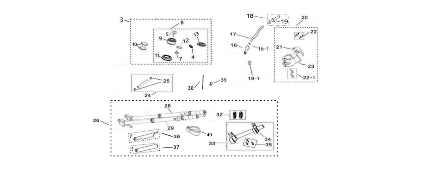 10. Steering System / Front Fork / Handlebar