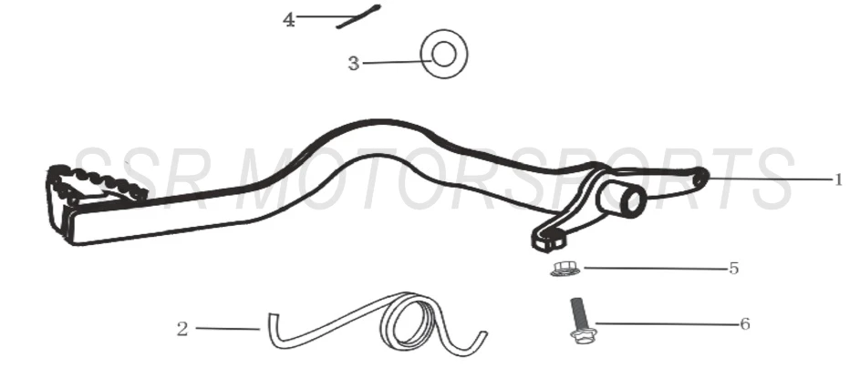 Rear Brake Pedal