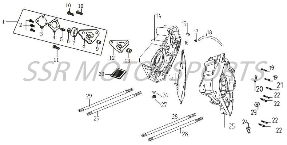 Crankcase and Oil Pump - 2P