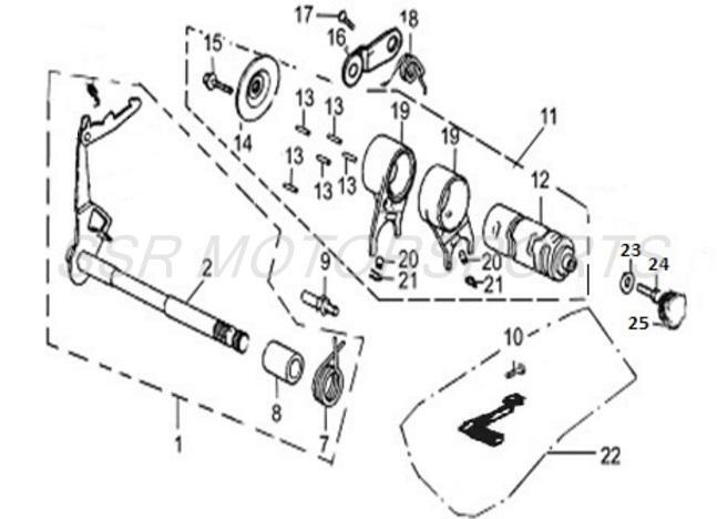 Gear Shift Drum