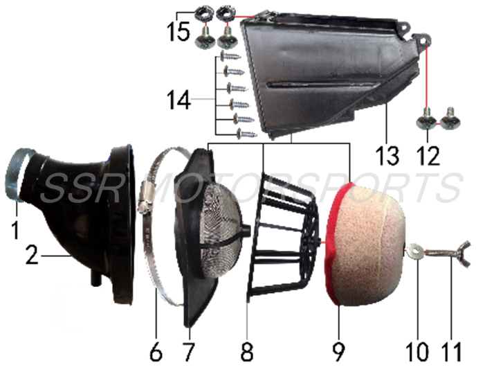 2025 SSR XD150 Air Box