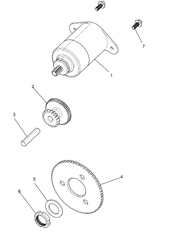 Engine, Starter Motor